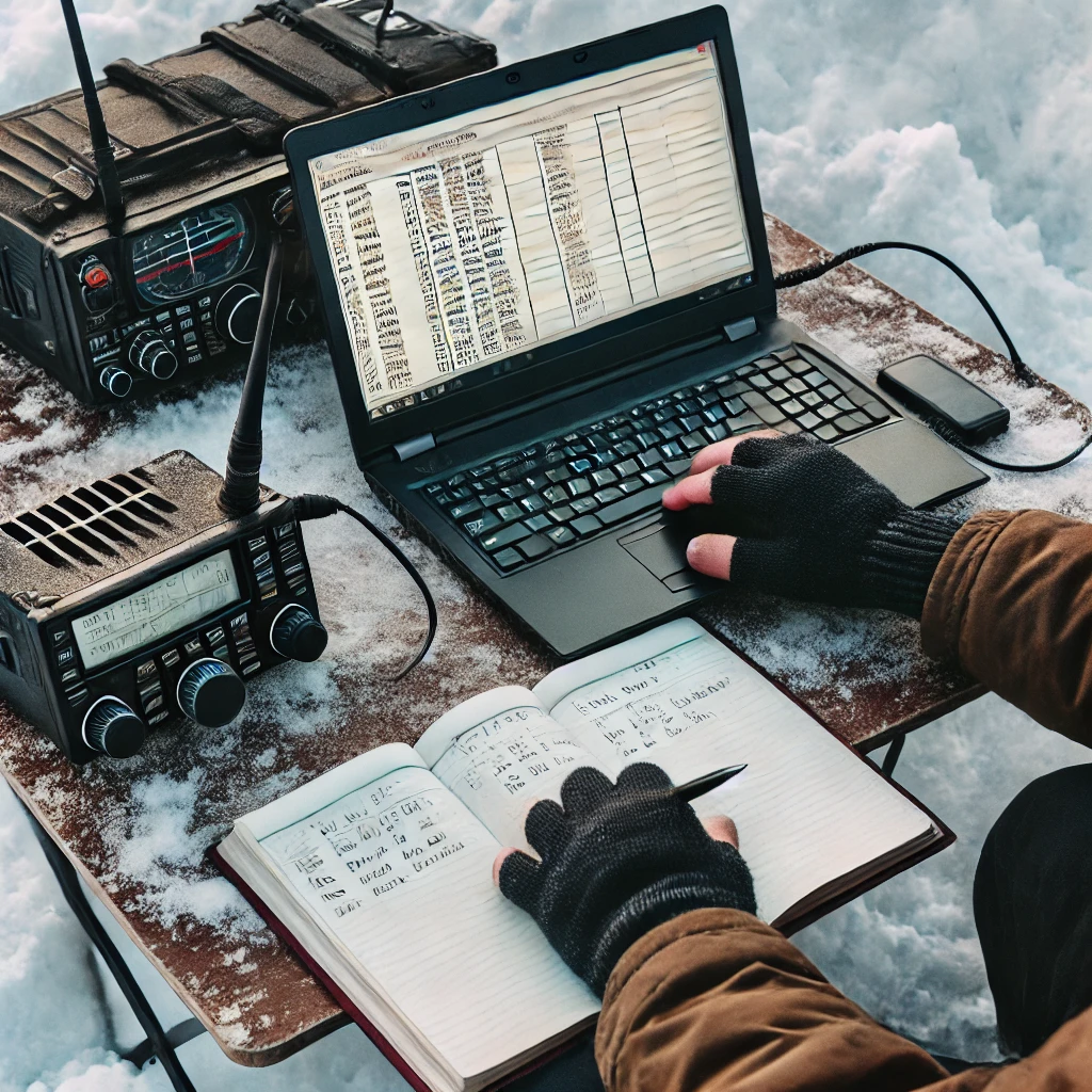 Logging contacts during Winter Field Day